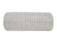  beties Freiluft Melange Outdoor-Nackenrolle 15x40 cm Beige Frontansicht – wetterfeste Kissenhülle für Gartenliege 