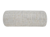  beties Freiluft Melange Outdoor-Nackenrolle 15x40 cm Beige Frontansicht – wetterfeste Kissenhülle für Gartenliege 
