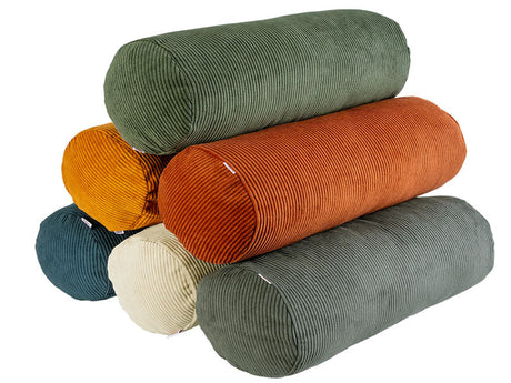 XL Rollen Hülle ca. 25x70 cm Cord-Samt beties "HYggelig No.1" Kissenbezug in Raumausstatter Qualität aus deutschem Unternehmen