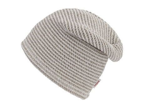 beties Sauna beanie Leinen-Waffelpique  – Seitenansicht 