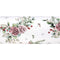 Weisse Nackenrollenhuelle ca. 15x40 cm – Winterdeko mit rosa, gefrosteten Rosen, Tannenzapfen und Zweigen. – 100% Baumwolle – Aus der beties Magie des Winters "Frost-Rose" Kollektion.