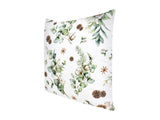 Kissenhuelle ca. 40x40 cm – Winterdeko mit Tannenzapfen – 100% Baumwolle – aus der beties Kollektion Magie des Winters "Moggl"