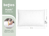  beties Publik Federkissen Fuellkissen 30x50 cm – Masszeichnung mit Breite und Hoehe in Zentimeter 