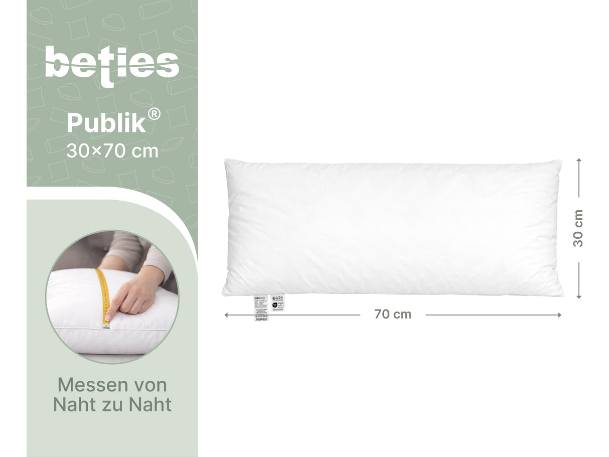 beties Publik Federkissen Fuellkissen 30x70 cm – etikett