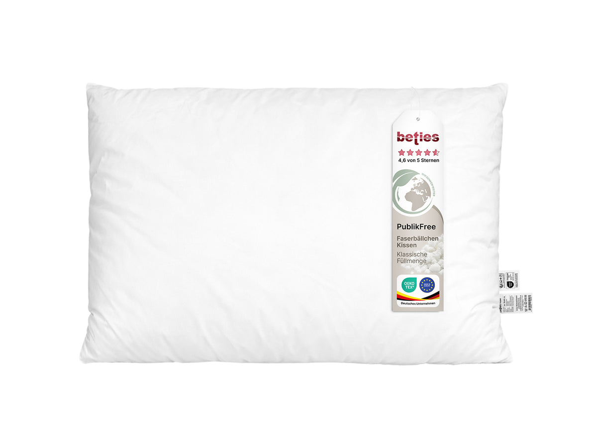 Kopfkissen 40x60 cm Innenkissen weich – Faserbällchen Kissenfüllung | PublikFree