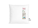 beties PublikFree Polyesterflocken Füllkissen 60x60 cm – etikett, Materialzusammensetzung 100% Polyester, vegan, waschbar, Made in Europe