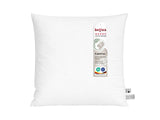 beties PublikFree Polyesterflocken Kopfkissen 80x80 cm – etikett, Materialzusammensetzung 100% Polyester, vegan, waschbar, Made in Europe