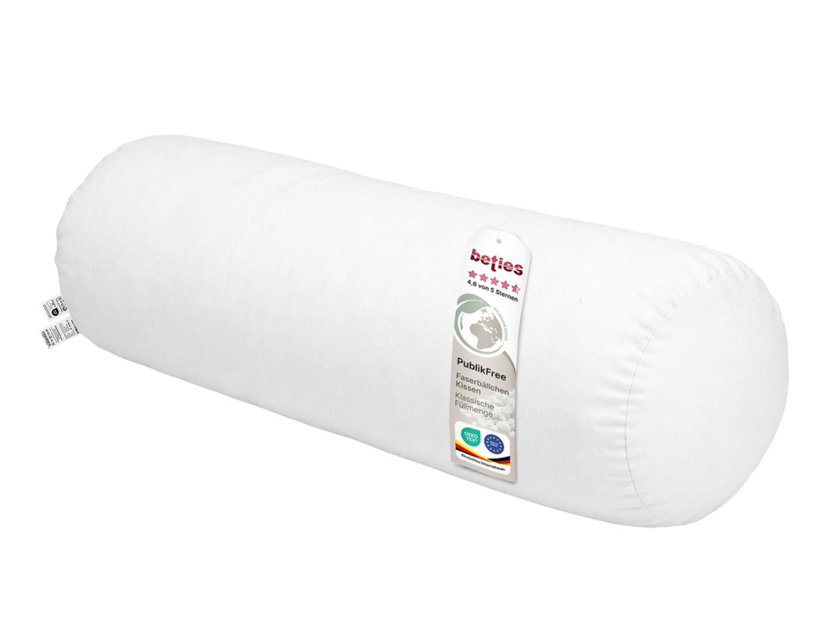 XL Rolle 25x70 cm Innenkissen weich – Faserbällchen Beinrolle | PublikFree