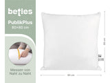 beties Publikplus Federkissen Fuellkissen 80x80 cm Masszeichnung mit Breite und Hoehe 