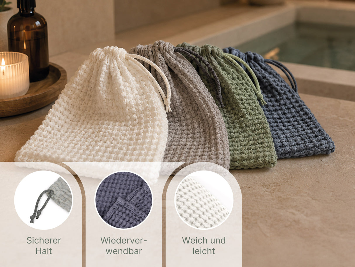  beties Pur Nature eisbeutel infos – Spa-Feeling zu Hause, Waffelpiqué aus Leinen-Baumwoll-Mix fakten
