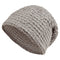 Sauna-Beanie von vorne in der Farbe Nebel-grau One-Size Unisex aus Waffelpique Baumwoll-Leinenmix von beties aus der "PUR.NATURE" Serie.
