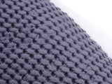 Waffelpique-Stoff, Detailaufnahme in der Farbe Fjord-blau aus Baumwoll-Leinenmix von beties aus der "PUR.NATURE" Serie.