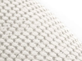 Waffelpique-Stoff, Detailaufnahme in der Farbe Gletscher-weiss aus Baumwoll-Leinenmix von beties aus der "PUR.NATURE" Serie.