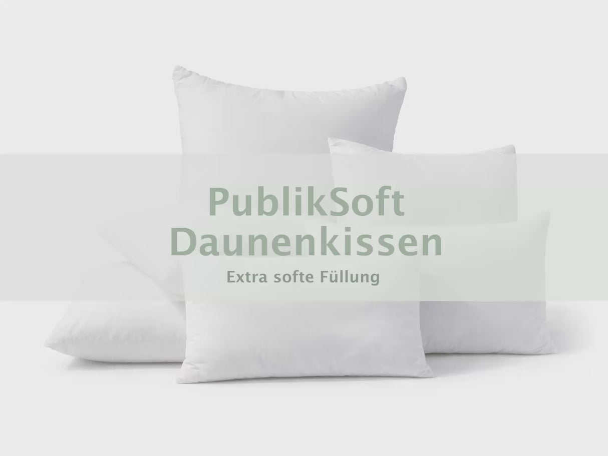 beties Publiksoft Daunenkissen Fuellkissen Fuellung Daunen Federn video 