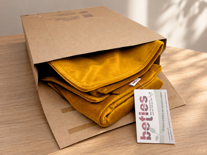  Nachhaltige Verpackung von beties für den Versand von Kissenhüllen